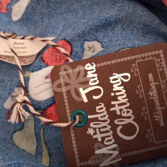 NWT Matilda Jane Sz XXL  Dress with Ladder Back, Floral Midi w/ Pockets, Lagen - Picture 7 of 8